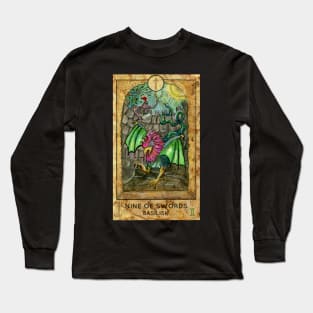 Nine Of Swords. Minor Arcana Tarot Card. Long Sleeve T-Shirt